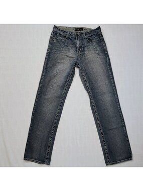 Bailey's Point Black Straight Leg Jeans Mens Size 32x34 Medium Wash Denim Blue